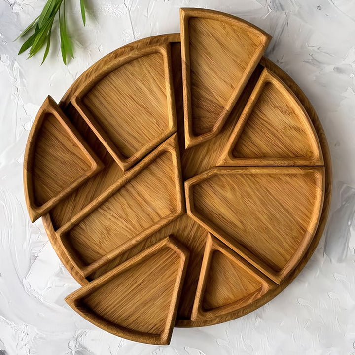Wooden Puzzle Board with Dividers