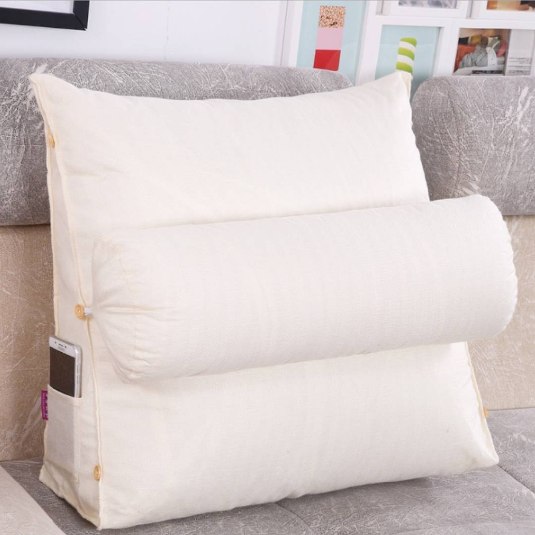 LoungeEase | Backrest Pillow for Reading and TV - Lumbar Support Adjustable Bed Pillow - Comfort Posture - Versatile Use Pillow Kalsten