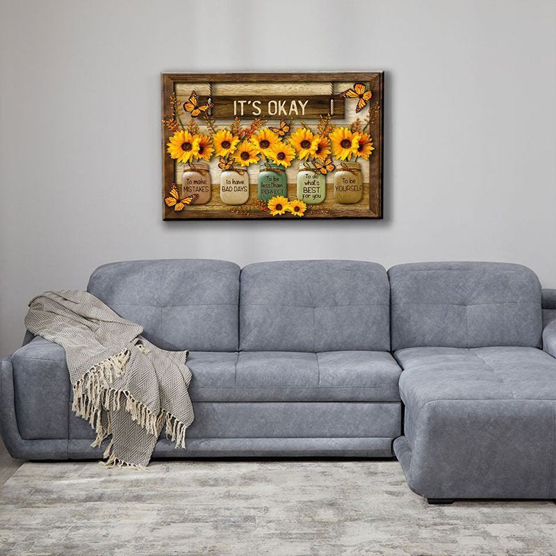 Kalsten | Butterfly Sunflower Wall Art