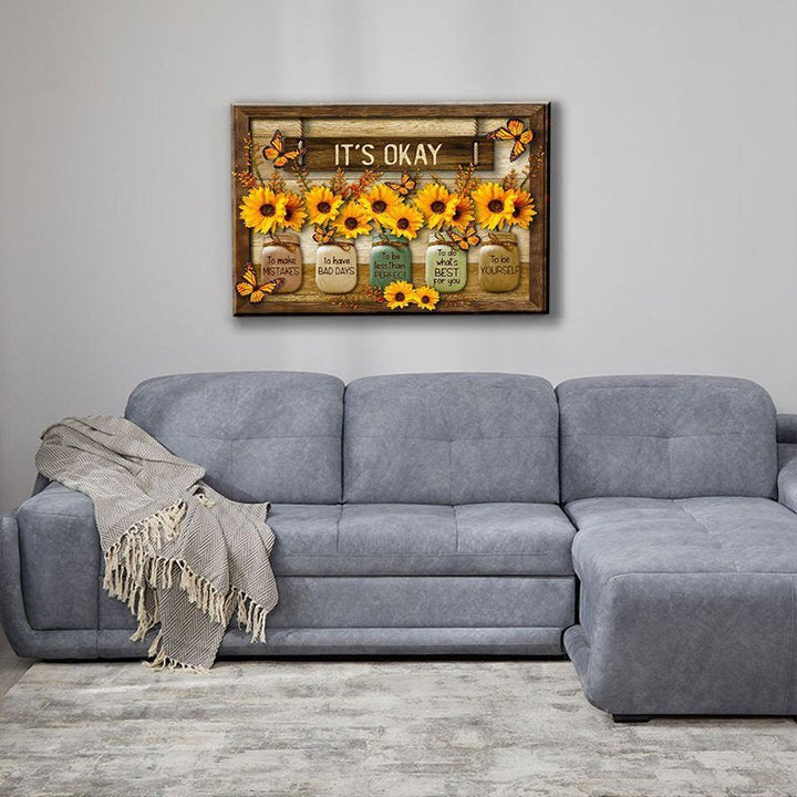 Kalsten | Butterfly Sunflower Wall Art