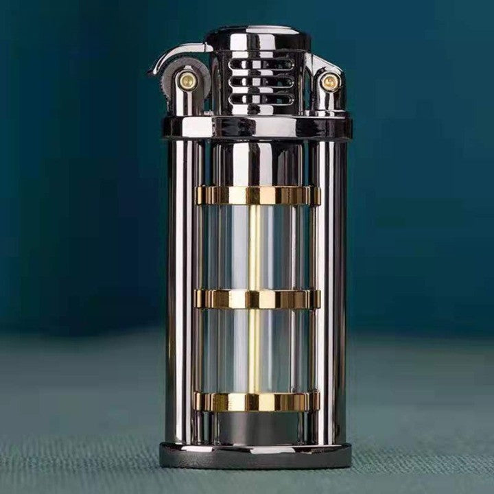 Transparent Windproof Metal Kerosene Flame Fusion Lighter | Kalsten