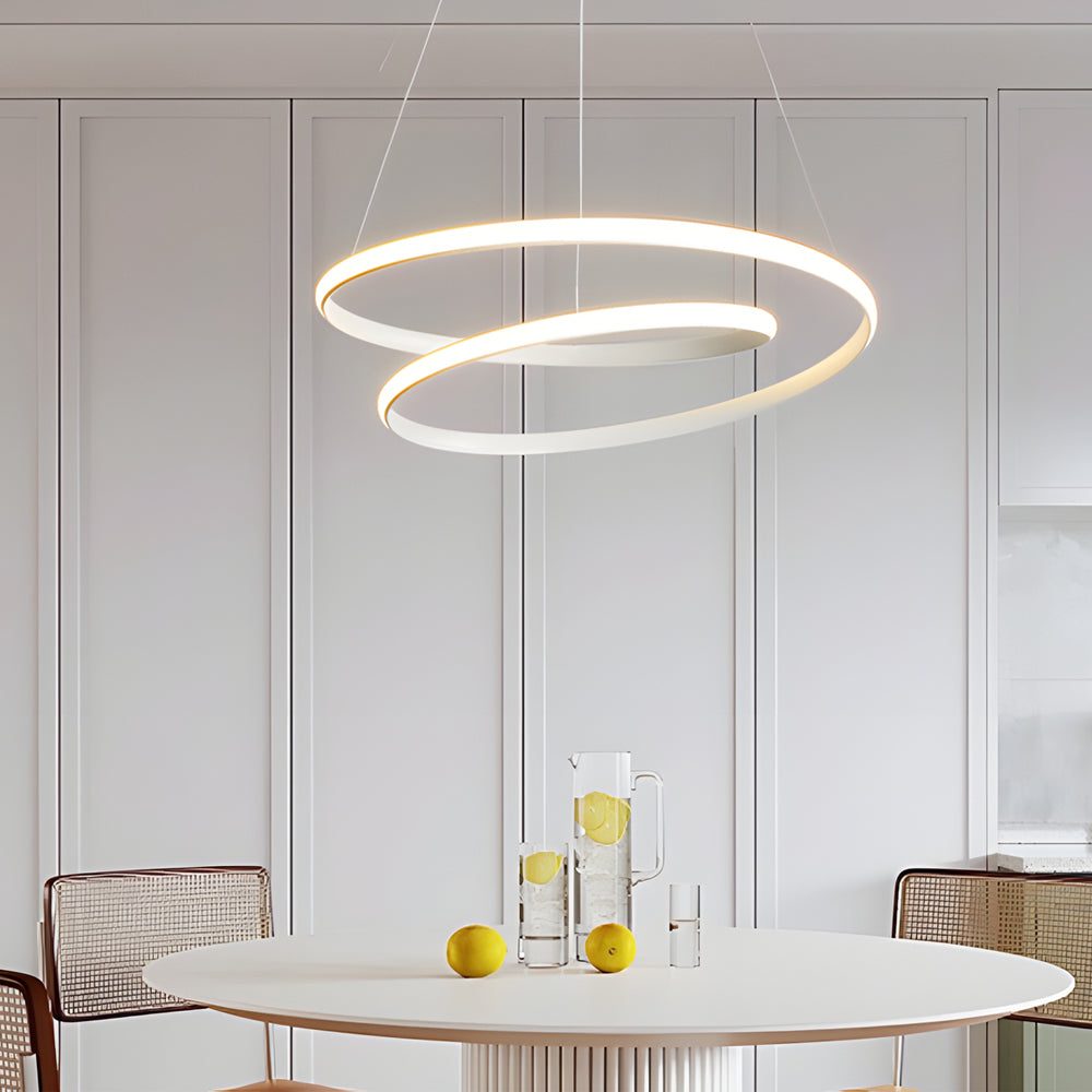 Modern LED Dimmable Pendant Light - Height Adjustable Ceiling Light for Dining Room & Living Room | Kalsten