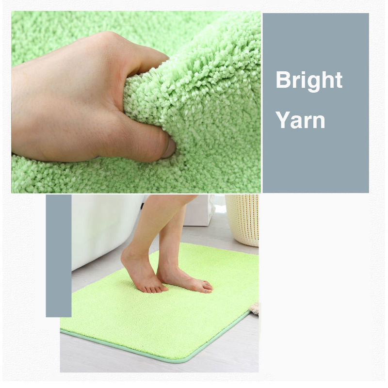 Kalsten | Feblilac Solid Color Tufted Bath Mat, Multiple Sizes Bath Mat, Pure Non-Slip Bath Mat