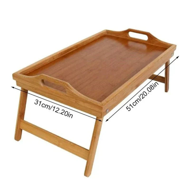 Bamboo Breakfast Bed Tray Table Kalsten