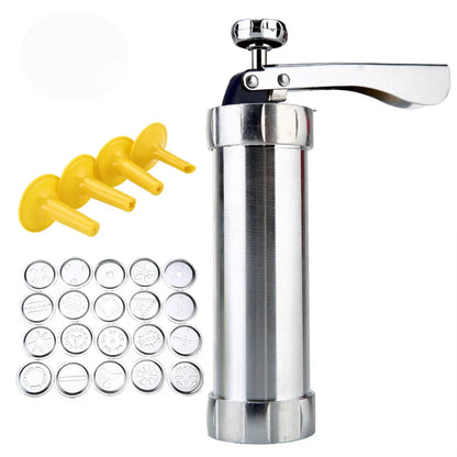 BowLift | Cookie press made of stainless steel with attachments for creative cookies and pastries