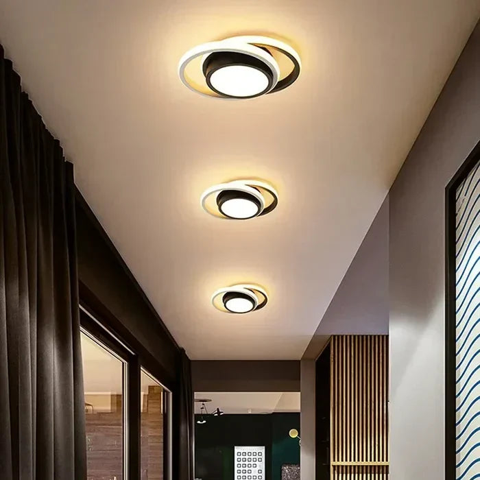 Modern LED Ceiling Lamp with Double Ring Design - Twilight Rings | Kalsten