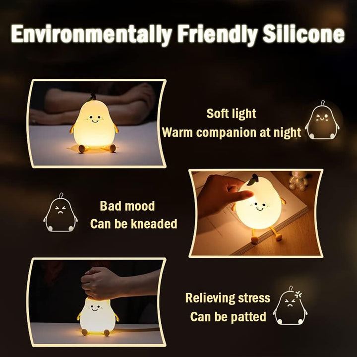 Chic PearGlow Night Light with USB Charger and Warm White Light Kalsten