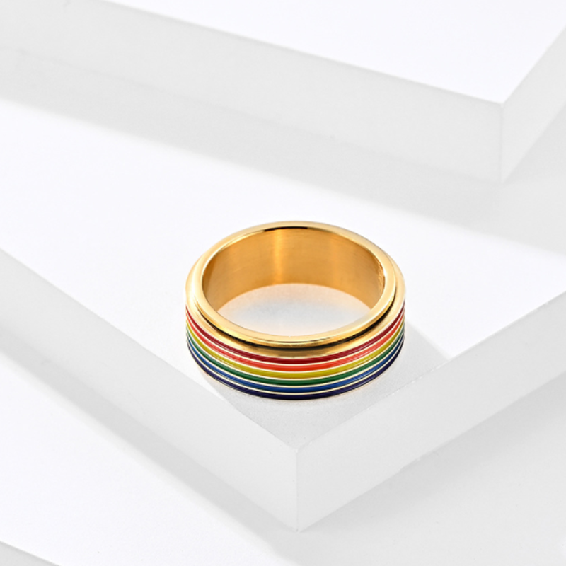 Kalsten | Titanium Rainbow Ring