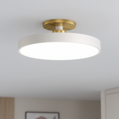 Datum Two-Tone Dimmable LED Flush Mount