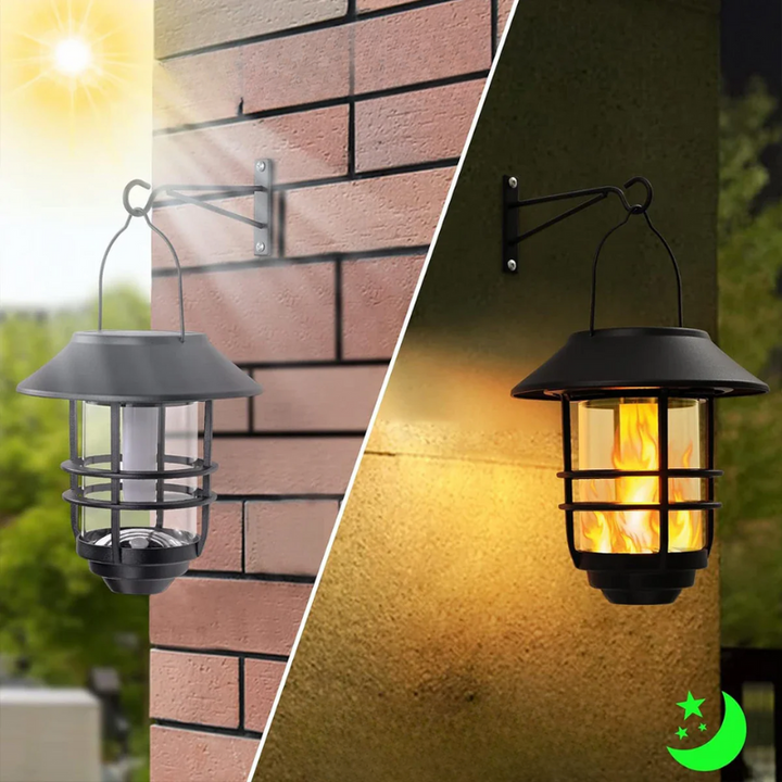 Flamma Glow - Enchanting Solar Wall Lamp Set | Kalsten