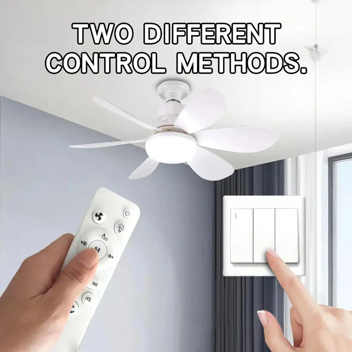 Ceiling fan LED with remote control and dimmable light | Kalsten