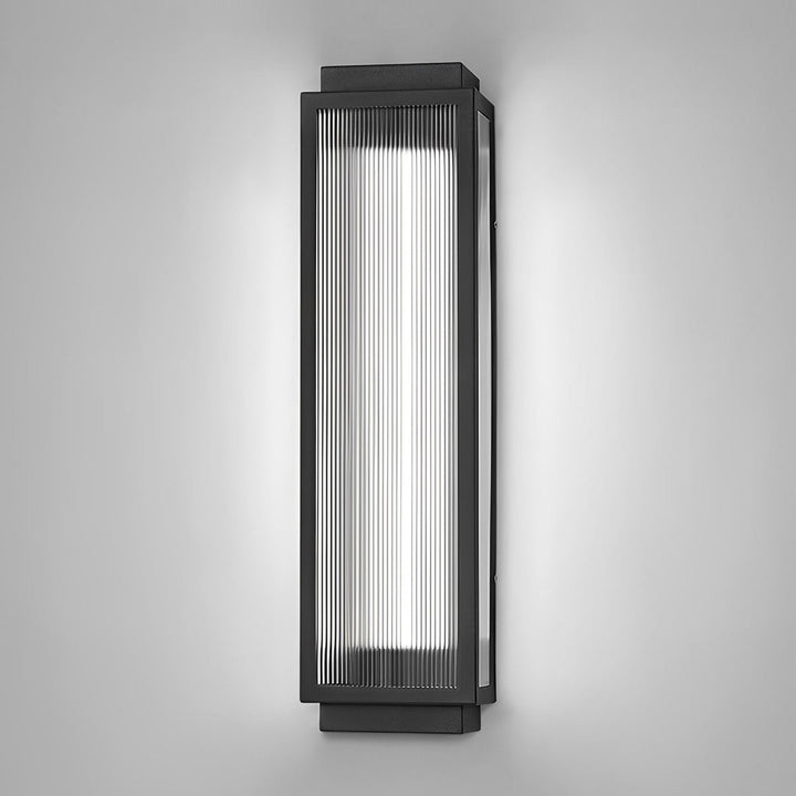 Rectangular Strip Waterproof LED Black Modern Outdoor Wall Lights | Kalsten