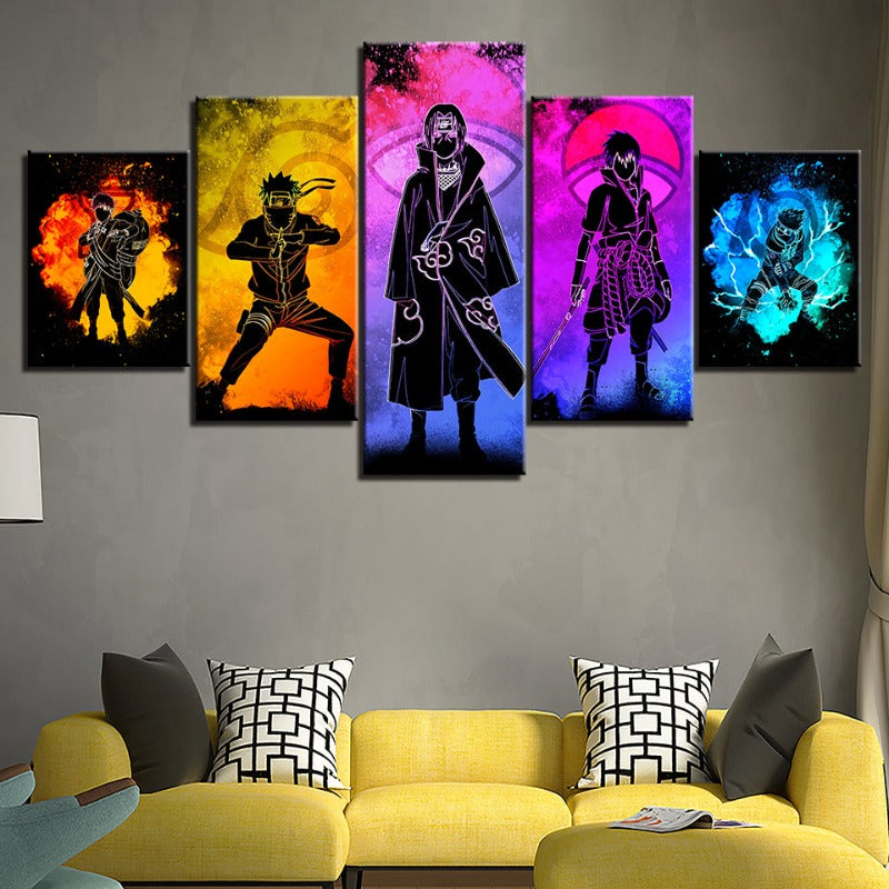 Kalsten | 5 piece Naruto Anime - canvas wall art painting