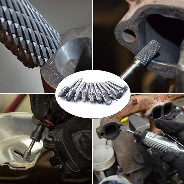 10 in 1 Tungsten Steel Grinding Head (10PCS) | Kalsten