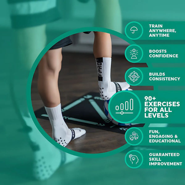 Sandsberg | Football Training Mat | Professional Exercises with Video Program | Green