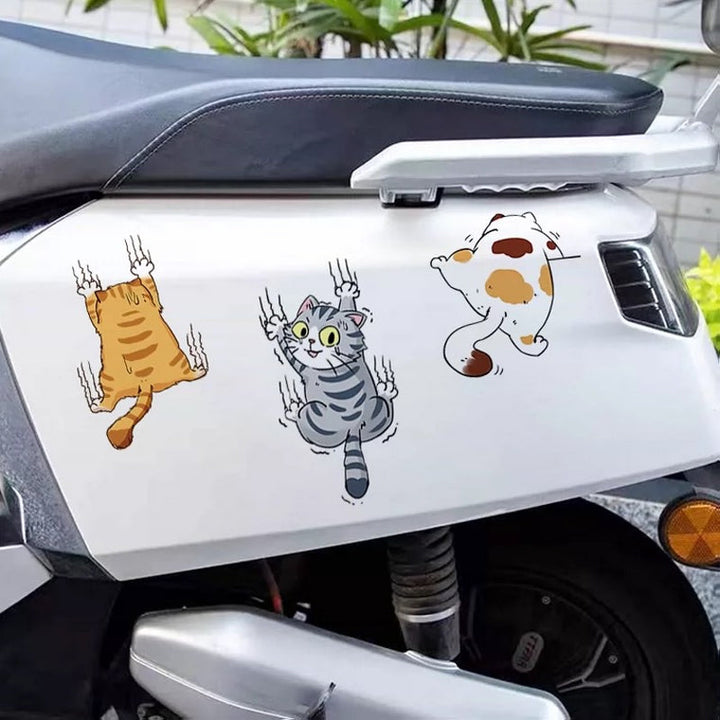Cute Cat Cartoon Decal Car Stickers, 3 pcs | Kalsten