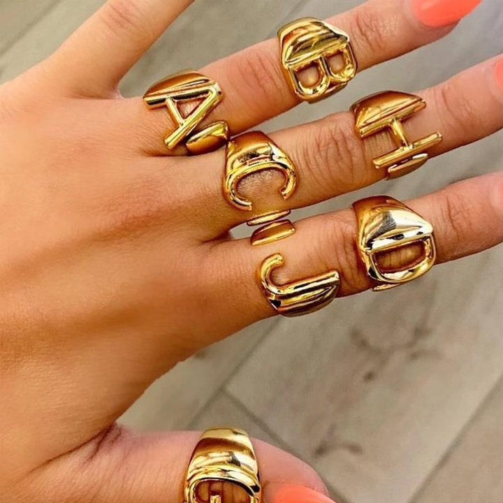 Kalsten | Initial A-Z Letter Ring