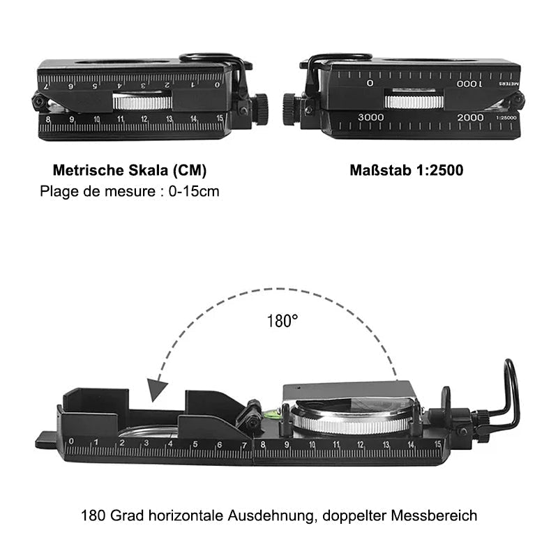 Multifunctional compass with flip-flop function | Kalsten