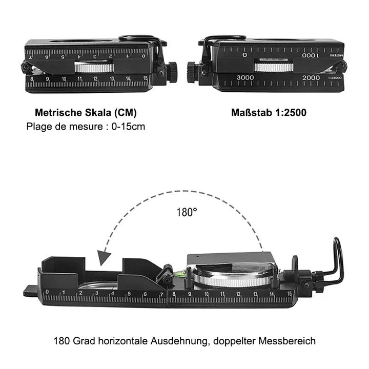 Multifunctional compass with flip-flop function | Kalsten