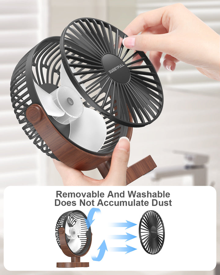 6.5 Inch USB Small Desk Fan for Home Office Car Outdoor Travel | Kalsten