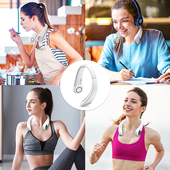 Portable Neck Fan, Bladeless Neck Fan Rechargeable | Kalsten
