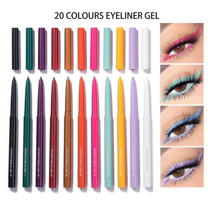20 PCS Colored Eyeliner Pencil Set | Kalsten
