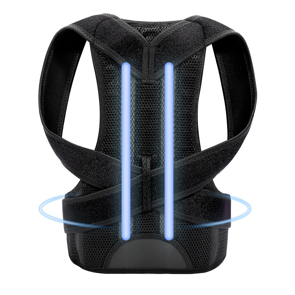Skanto | Posture Correcting Back Brace – Adjustable Lumbar Support Belt for Back Pain Relief & Spine Alignment | Unisex UK