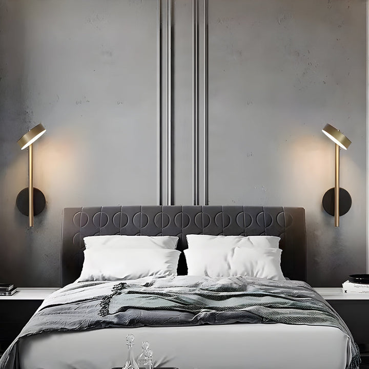 Simple Adjustable Round LED Luxury Aluminum Nordic Wall Light Fixture | Kalsten