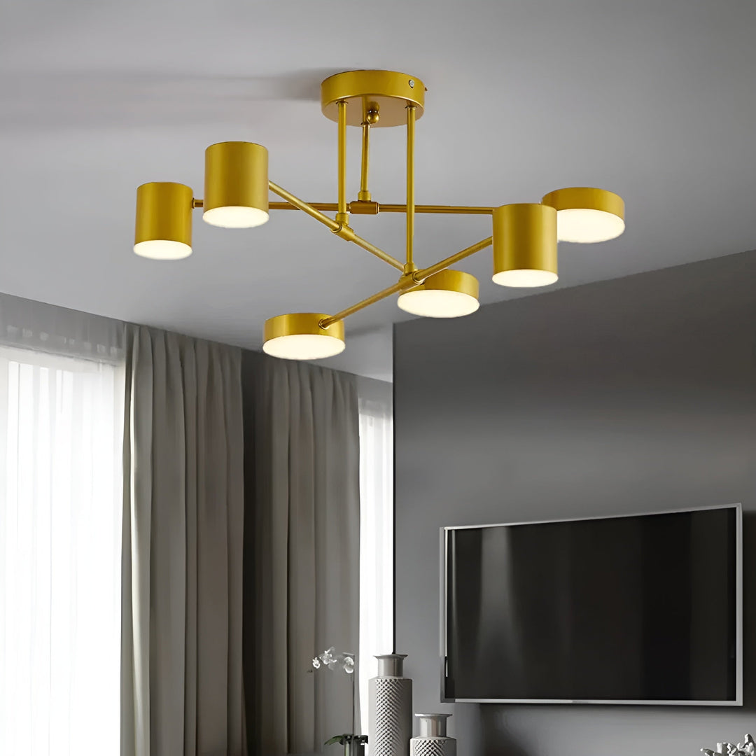 LED Ceiling Light with 6 Arms – Modern Design & Bright Light | Perfect for Living Spaces | Kalsten