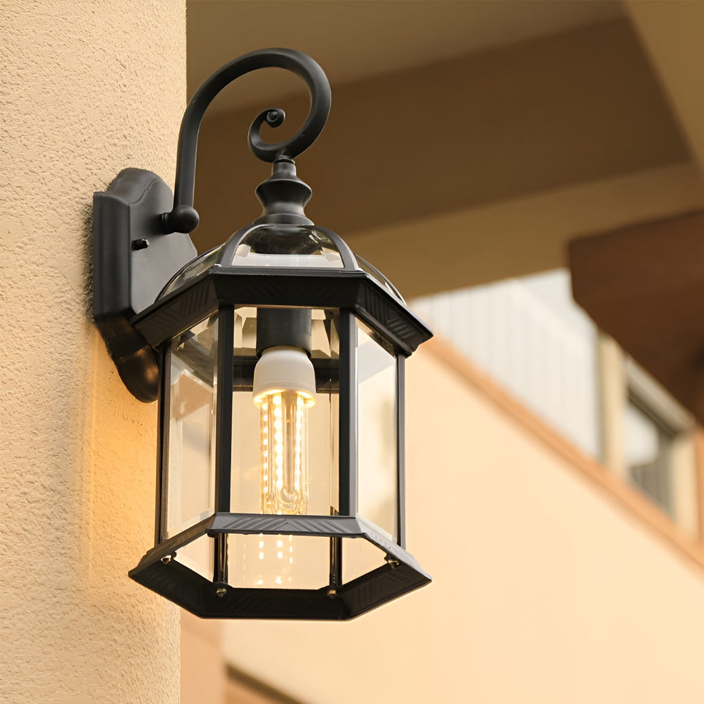 Double-layer Waterproof Glass E27 Vintage Wall Sconce Lighting Wall Lamp | Kalsten