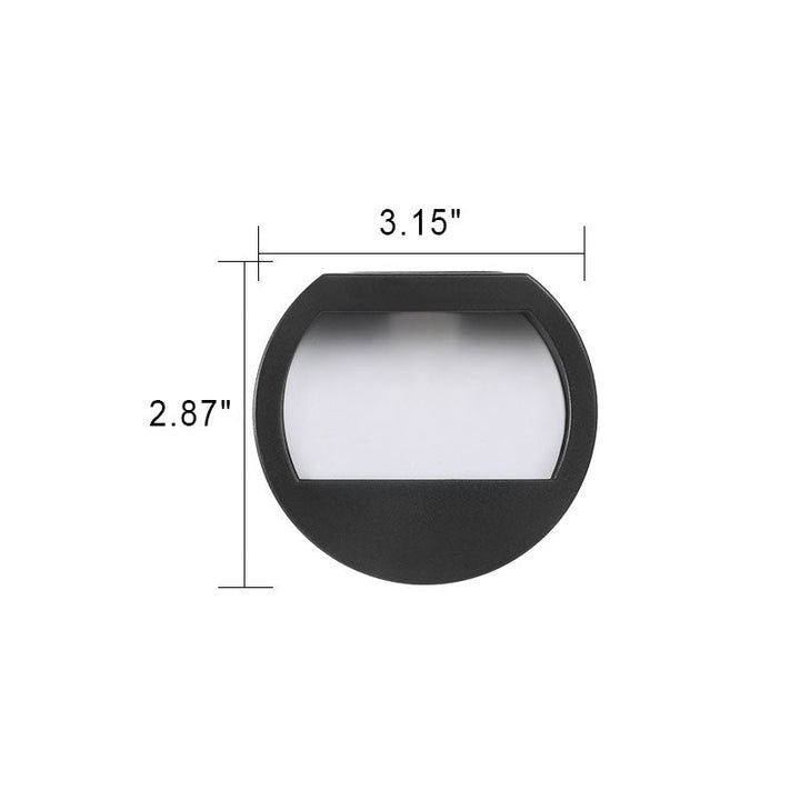 Outdoor Solar Round Square LED Waterproof Patio Step Light | Kalsten