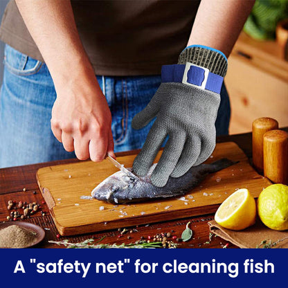 Stainless steel mesh metal laboratory protective gloves