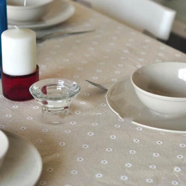 Kalsten | Daisy Print Cotton Linen Tablecloth