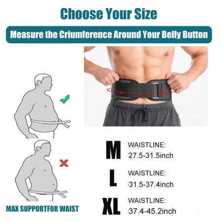 Skanto | Weightlifting Belt for Strength Training Powerlifting and Squats Back Support
