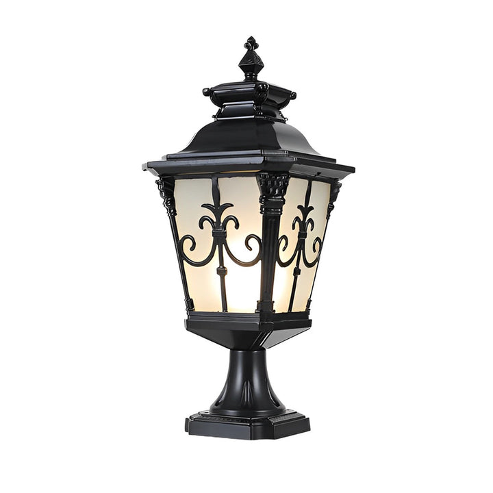 Retro Pattern Waterproof LED European Style Solar Fence Post Lights | Kalsten