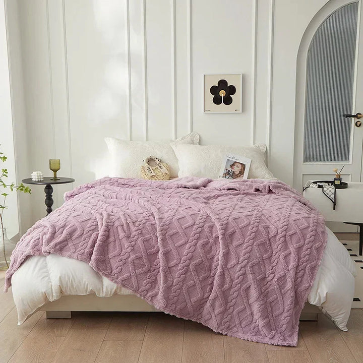 Kalsten | Luxury Faux Lambswool Polyester Blanket for Bedroom