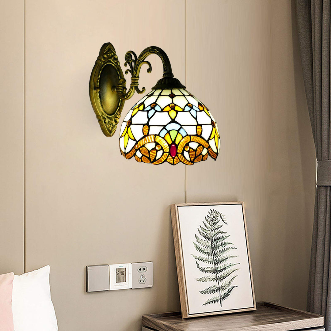 Retro lampshade made of stained glass | Kalsten