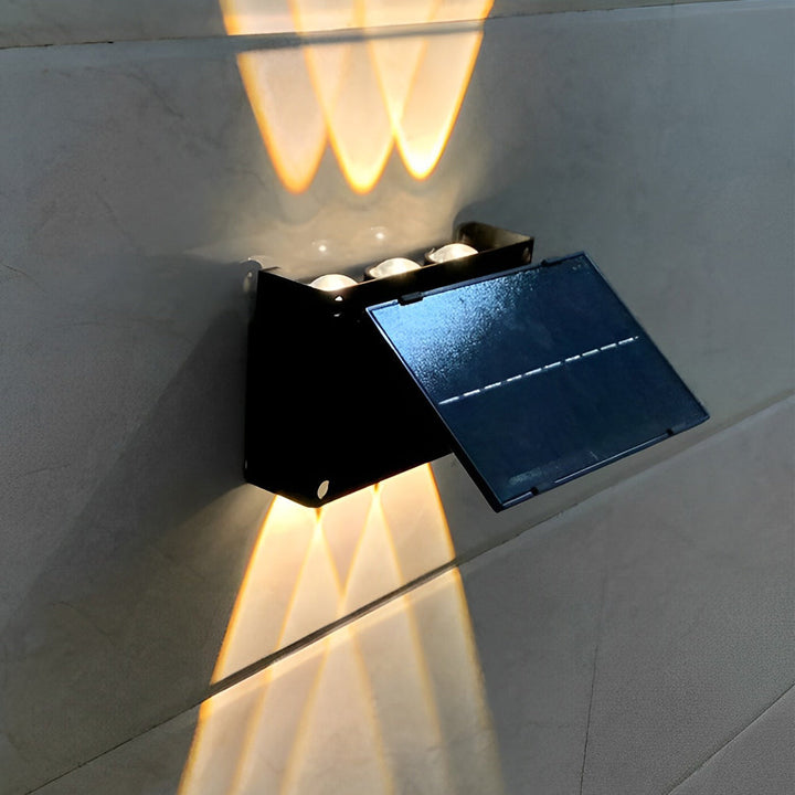 Rectangular Waterproof Up and Down Light LED Modern Solar Wall Lamp | Kalsten