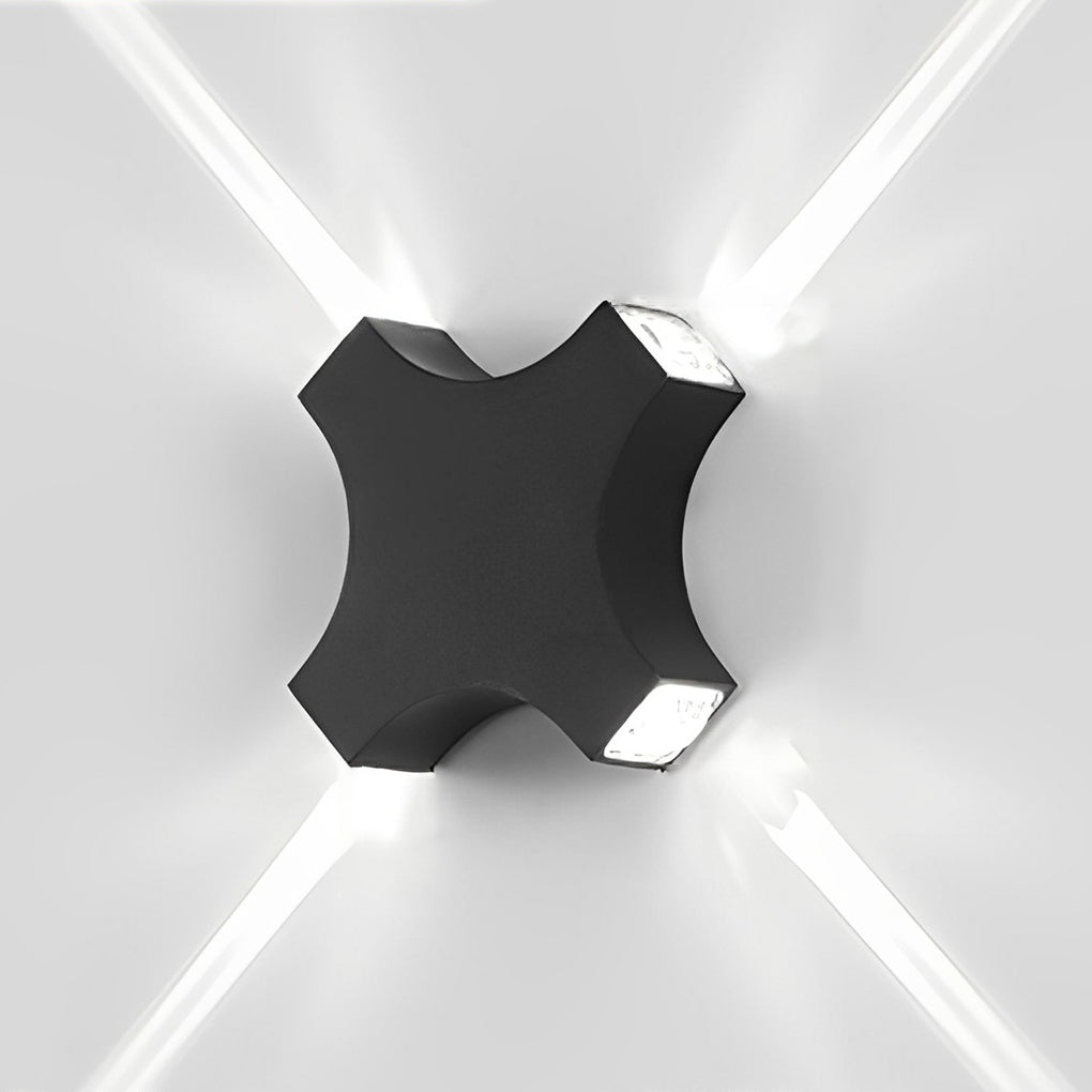 Creative Starlight Decorative LED Waterproof Black Modern Wall Lamp | Kalsten