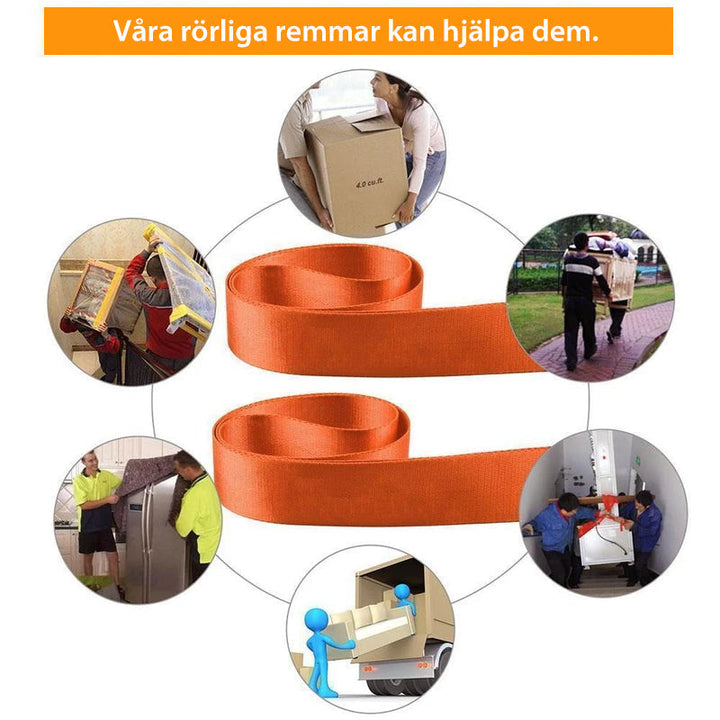 Furniture Moving & Lifting Straps – 2 Pack
