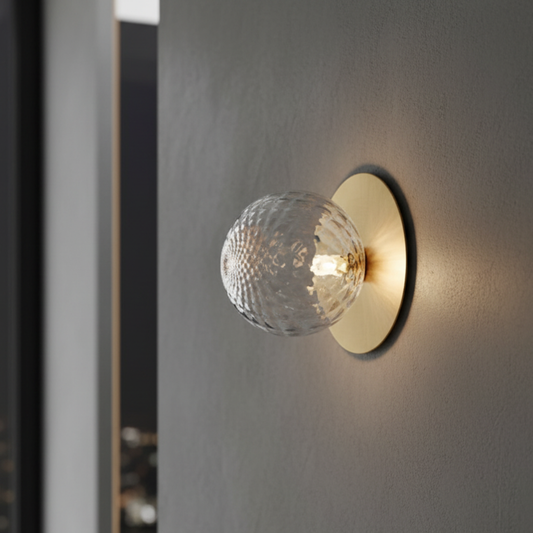 Poli Luxe Crystal-Accent LED Flush Mount