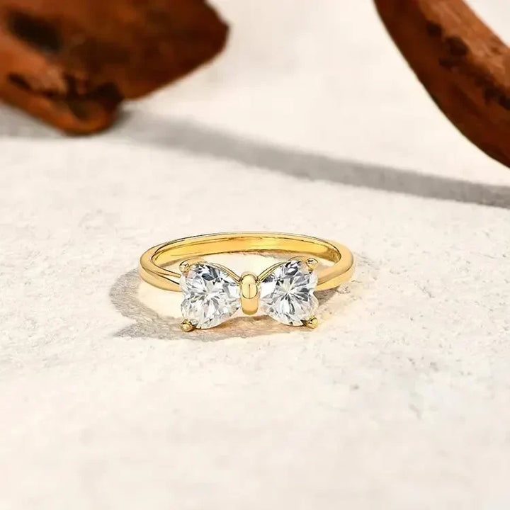 Kalsten | S925 Moissanite Feminine Bow Ring