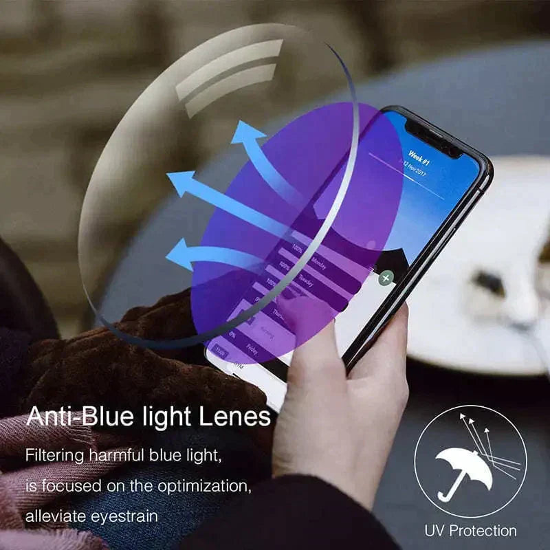 Karnz | Sapphire High Hardness Anti-Blue Light Far and Near Reading Glasses Sunglasses