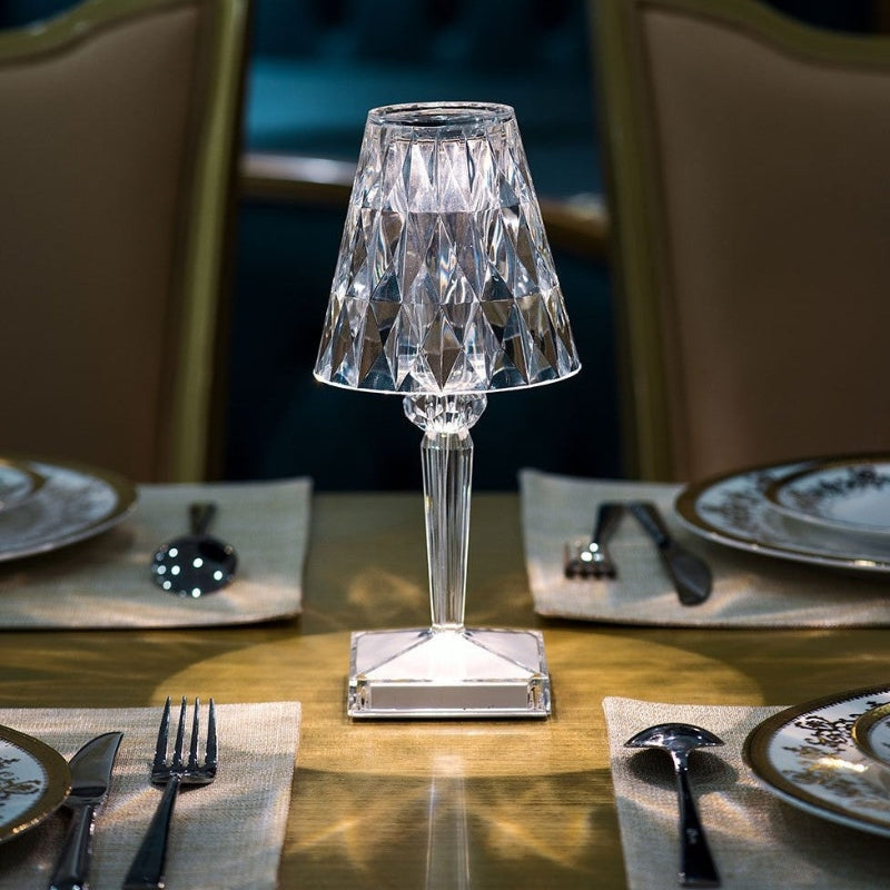Crystal Table Lamp with Touch Control - LumeCrystal | Kalsten