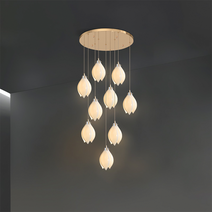 Creative Multi-heads Stylised Bloom Buds Pendant Lamp | Kalsten