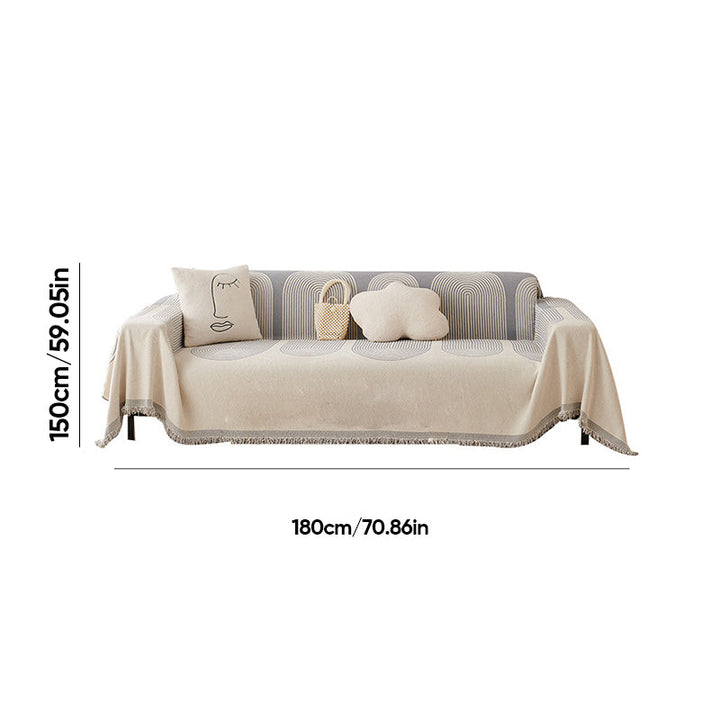 Double Sided Chenille Sofa Cover | Kalsten