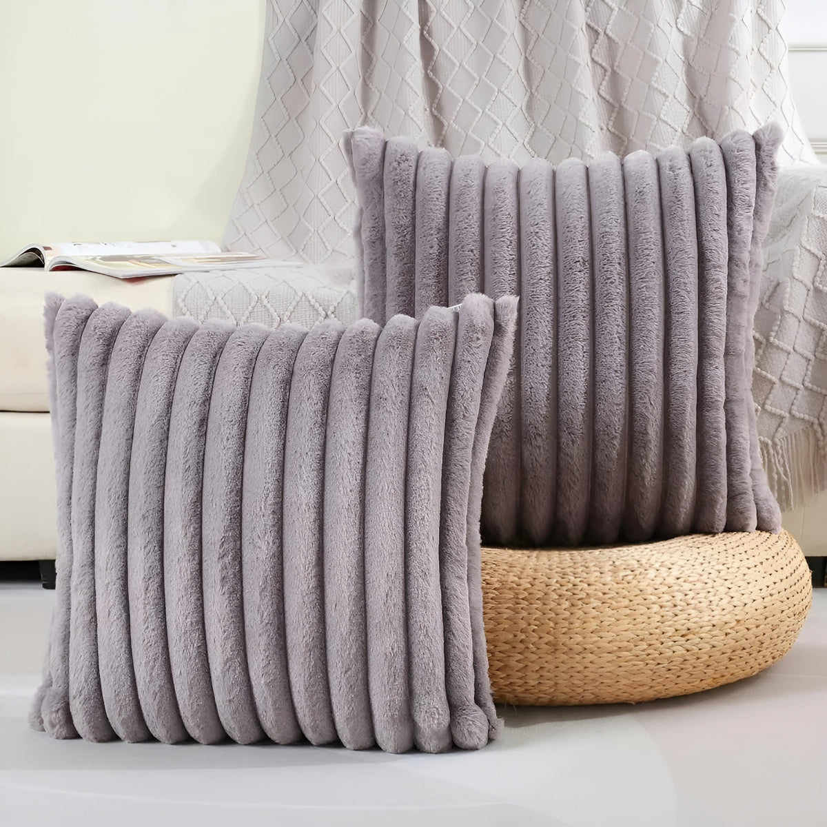 Soft decorative cushion cover – cozy and comfortable | Ideal for sofa and bed | Karnz