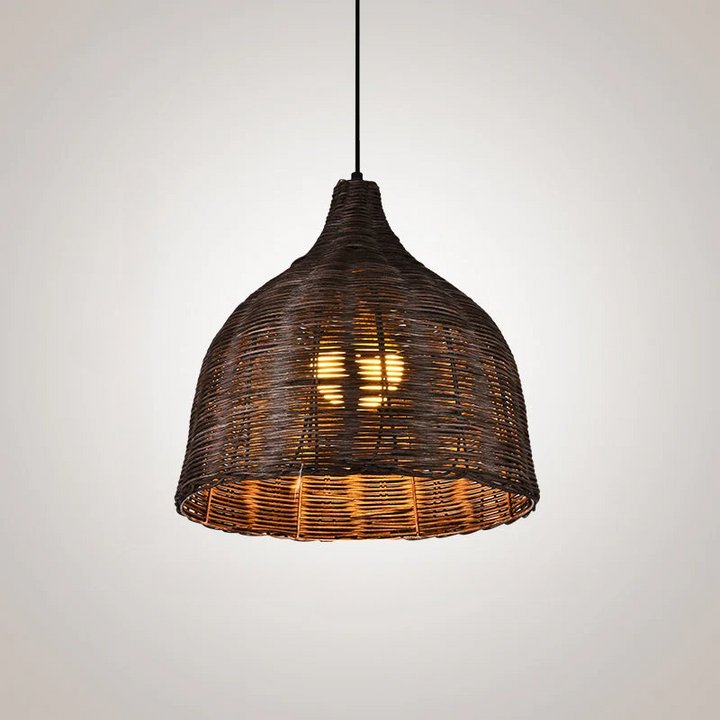 NatureGlow Pendant Lamp - Woven Reed and Bamboo Lighting | Kalsten
