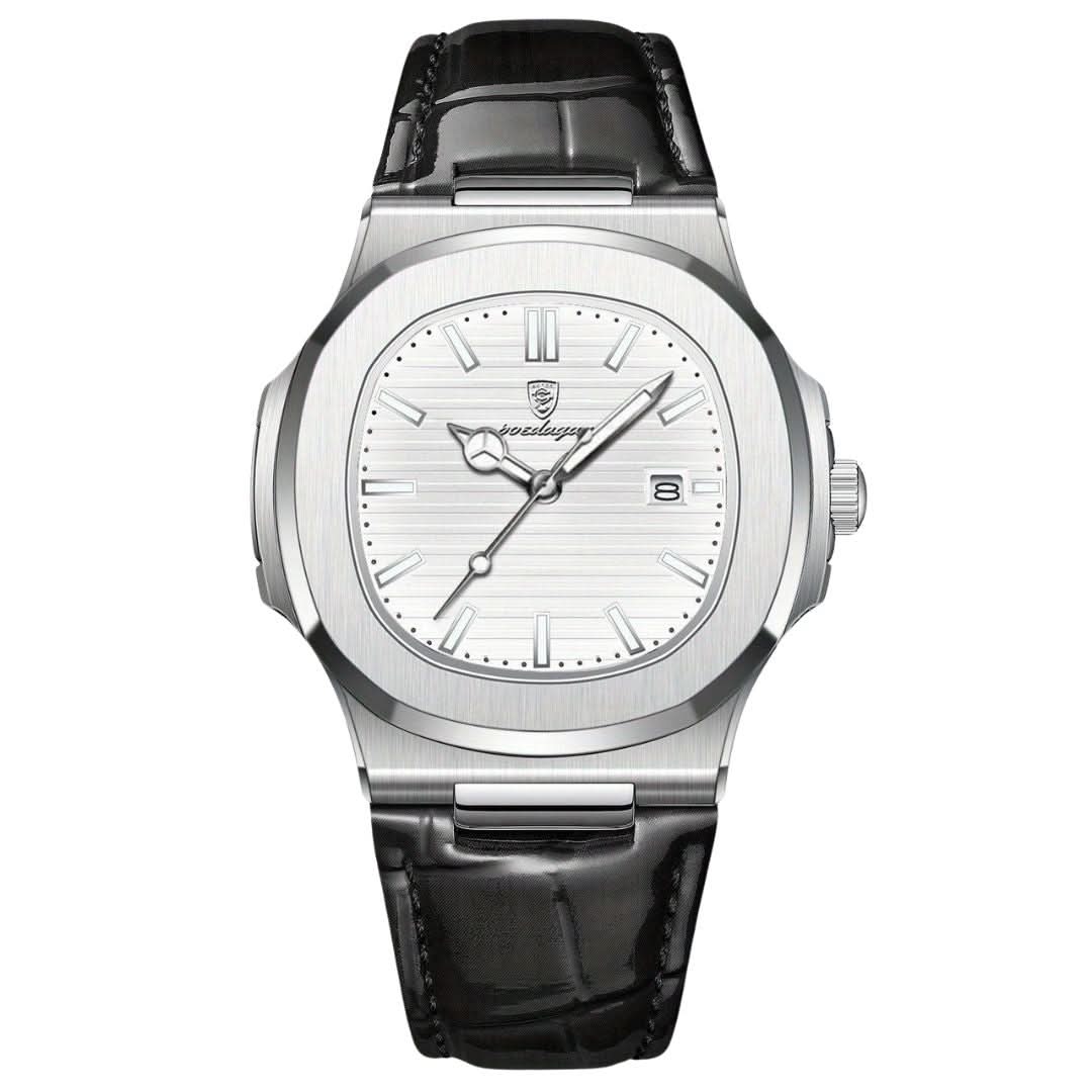 Skanto | Men's Stainless Steel Quartz Watch with Date
