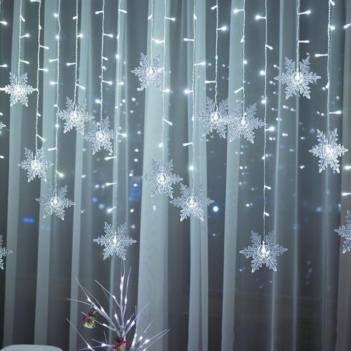 LED Snowflake Curtain Lights – Waterproof